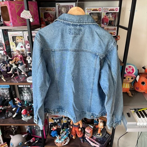 Vintage Wrangler Hero Denim Jacket Light Wash Blue Men’s L - Picture 3 of 8